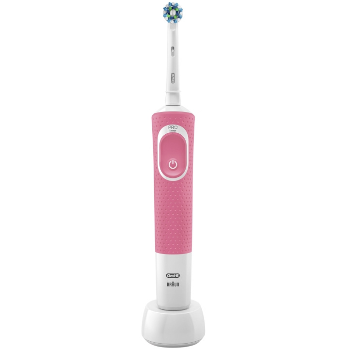 Oral B Eltandborste Vitality 100 Pink CA HB i gruppen SKÖNHET & HÄLSA / Munvård / Eltandborstar hos TP E-commerce Nordic AB (A19171)