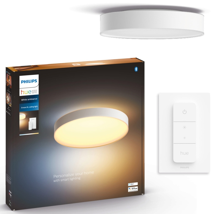 Philips Hue Enrave Taklampa XL 55,1 cm White Ambiance Vit i gruppen HEM, HUSHÅLL & TRÄDGÅRD / Smarta hem / Smart belysning hos TP E-commerce Nordic AB (A19239)