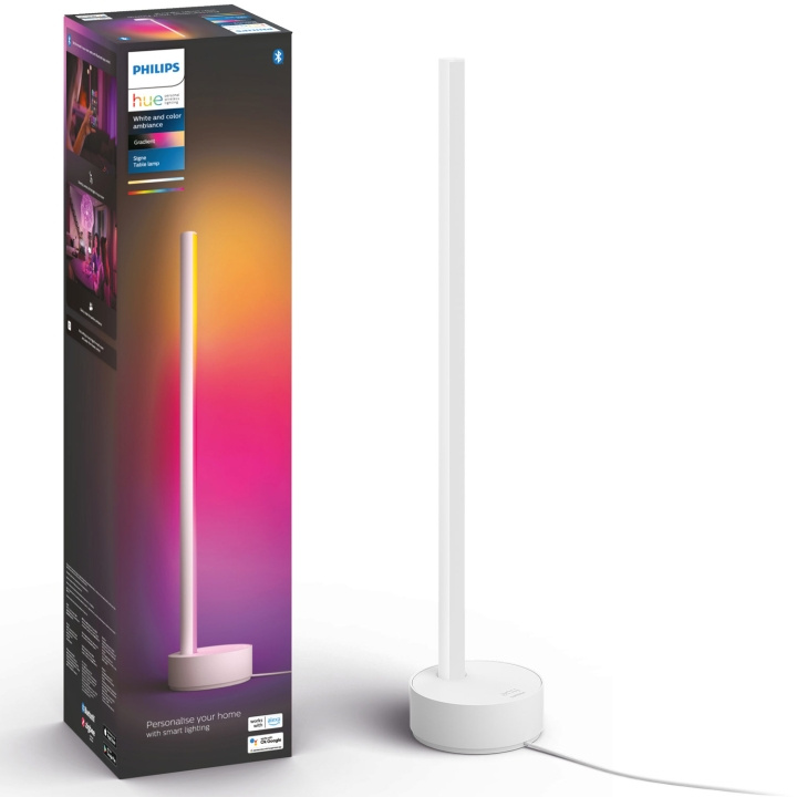 Philips Hue Gradient Signe Bordslampa Wh/Color Vit i gruppen HEM, HUSHÅLL & TRÄDGÅRD / Smarta hem / Smart belysning hos TP E-commerce Nordic AB (A19243)