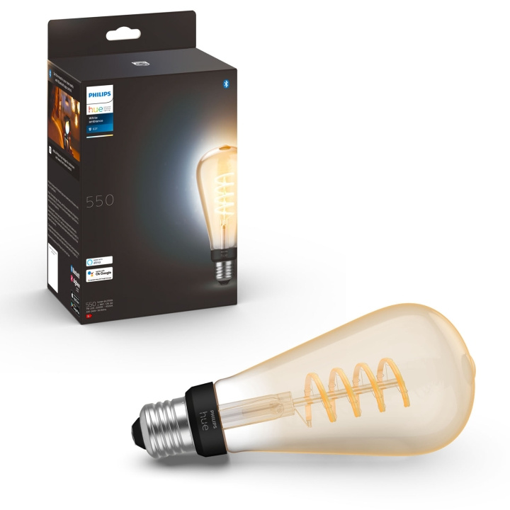 Philips Hue White Ambiance Filament E27 ST72 Edison i gruppen HEM, HUSHÅLL & TRÄDGÅRD / Smarta hem / Smart belysning hos TP E-commerce Nordic AB (A19274)