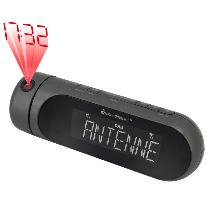 Soundmaster Klockradio Projektion DAB+/FM-RDS UR6700AN Svart i gruppen HEMELEKTRONIK / Ljud & Bild / Hemmabio, HiFi & Bärbart / Radio & Väckarklockor / Klockradio hos TP E-commerce Nordic AB (A19441)