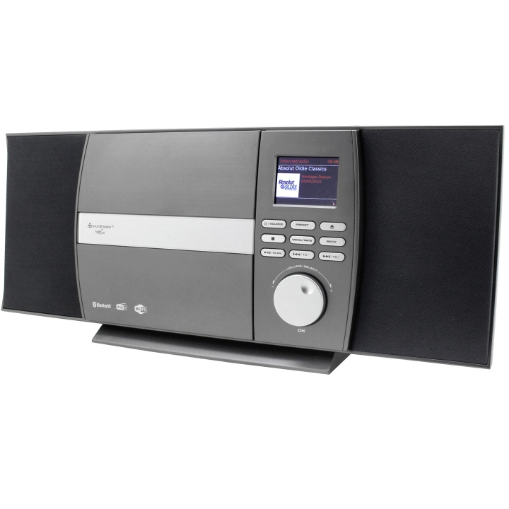 Soundmaster Musik-anläggning Radio Internet/DAB+/FM CD Bluetooth Grå/Svart/Silver i gruppen HEMELEKTRONIK / Ljud & Bild / Hemmabio, HiFi & Bärbart / Kompaktstereo & Skivspelare hos TP E-commerce Nordic AB (A19443)