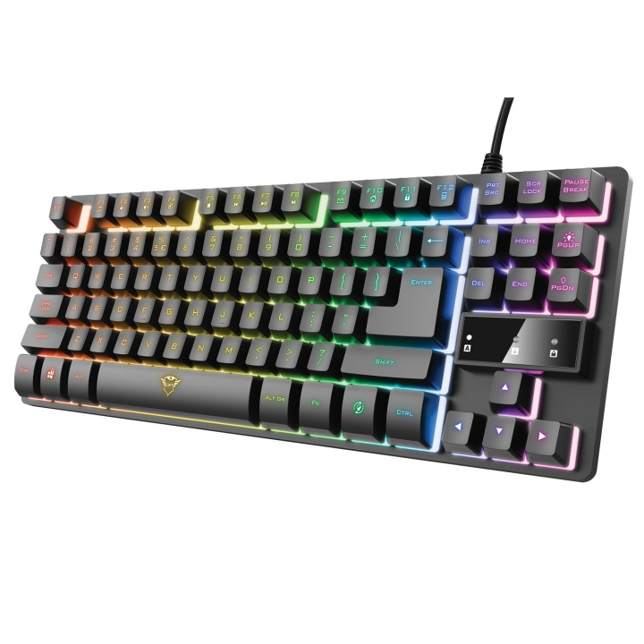 Trust GXT 833 Thado TKL RGB Gaming Keyboard Nordisk i gruppen DATORER & KRINGUTRUSTNING / Gaming / Tangentbord hos TP E-commerce Nordic AB (A19551)