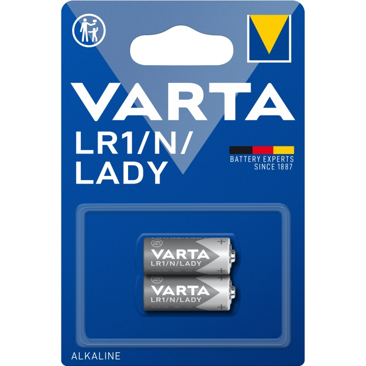 Varta LR1 / N / LADY 1,5V Alkaliskt batteri 2-pack i gruppen HEMELEKTRONIK / Batterier & Laddare / Batterier / Övriga hos TP E-commerce Nordic AB (A19608)