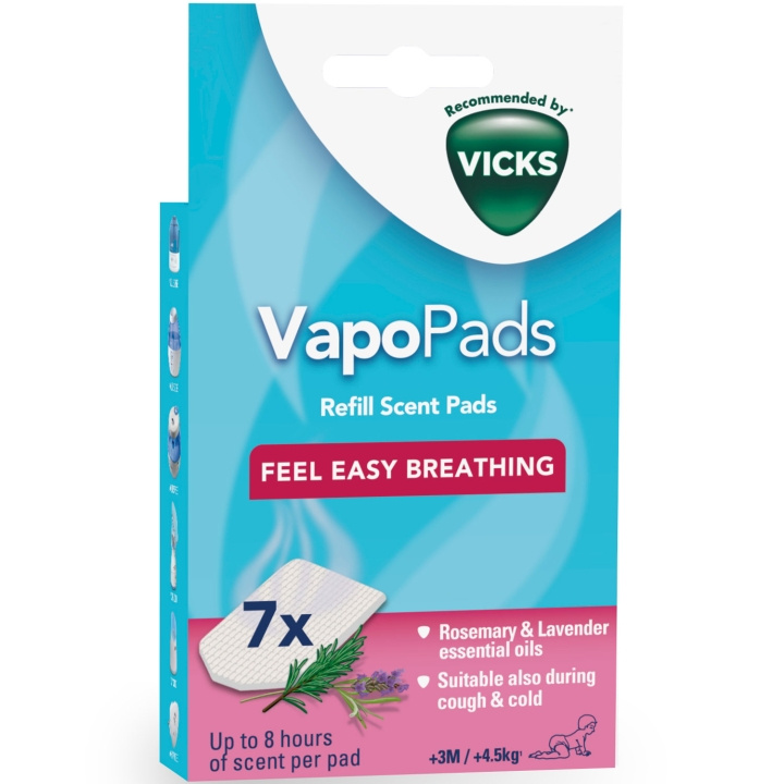 Vicks Pad Rosemary & Lavender VBR7 i gruppen HEM, HUSHÅLL & TRÄDGÅRD / Fläktar & Klimatprodukter / Luftfuktare hos TP E-commerce Nordic AB (A19617)