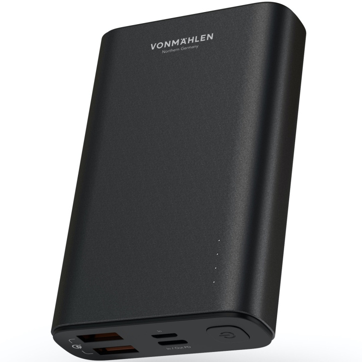 VonMählen Powerbank Evergreen 10K Svart i gruppen SMARTPHONE & SURFPLATTOR / Laddare & Kablar / Powerbanks hos TP E-commerce Nordic AB (A19636)