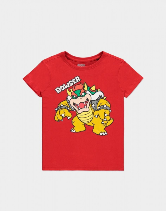 Bowser - T-shirt Barn 86/92 i gruppen HEMELEKTRONIK / Spelkonsoler & Tillbehör / Övriga spel & tillbehör hos TP E-commerce Nordic AB (A19707)
