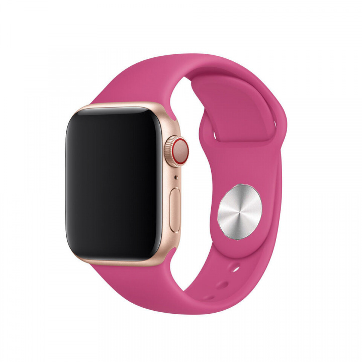 Silikonarmband till Apple Watch 38/40mm, Rosa i gruppen SMARTPHONE & SURFPLATTOR / Träning, hem & fritid / Apple Watch & tillbehör / Tillbehör hos TP E-commerce Nordic AB (A20236)
