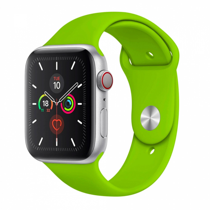 Silikonarmband till Apple Watch 42/44mm, Grön i gruppen SMARTPHONE & SURFPLATTOR / Träning, hem & fritid / Apple Watch & tillbehör / Tillbehör hos TP E-commerce Nordic AB (A20238)