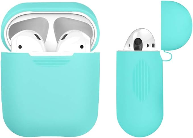 Skyddsfodral i silikon till Apple Airpods, Blå i gruppen HEMELEKTRONIK / Ljud & Bild / Hörlurar & Tillbehör / Tillbehör hos TP E-commerce Nordic AB (A20335)