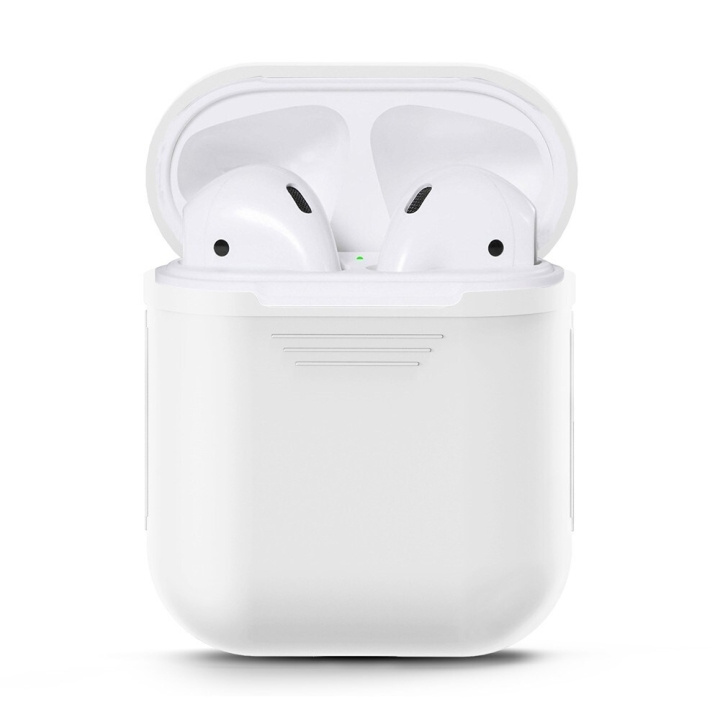 Skyddsfodral i silikon till Apple Airpods i gruppen HEMELEKTRONIK / Ljud & Bild / Hörlurar & Tillbehör / Tillbehör hos TP E-commerce Nordic AB (A20337)