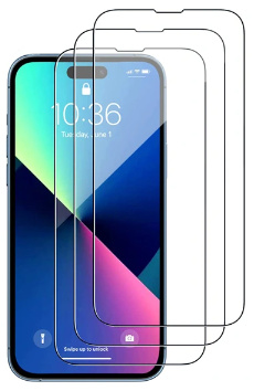 3- pack Heltäckande skärmskydd i härdat glas till Iphone 13/14 i gruppen SMARTPHONE & SURFPLATTOR / Mobilskydd / Apple / iPhone 14 hos TP E-commerce Nordic AB (A20444PKT)