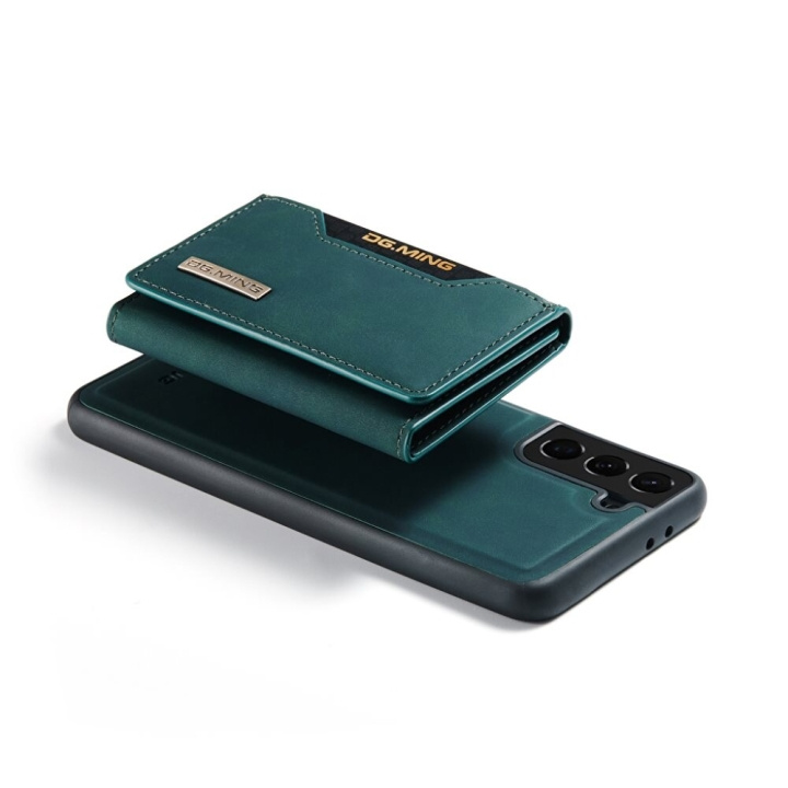 Skal till Samsung S21 Plus med avtagbar plånbok, Grön i gruppen SMARTPHONE & SURFPLATTOR / Mobilskydd / Samsung hos TP E-commerce Nordic AB (A20454)