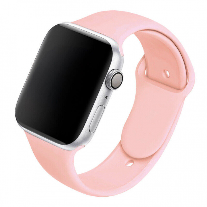 Silikonarmband till Apple Watch 38/40mm, Rosa i gruppen SMARTPHONE & SURFPLATTOR / Träning, hem & fritid / Apple Watch & tillbehör / Tillbehör hos TP E-commerce Nordic AB (A20531)