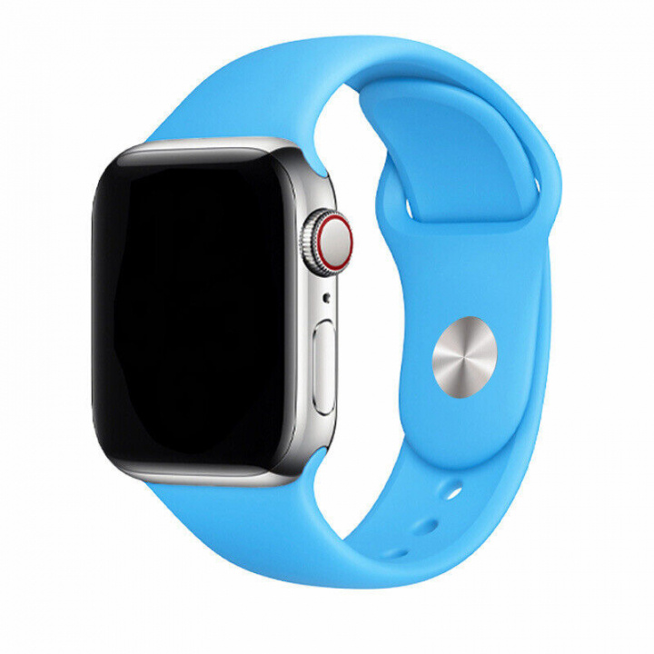 Silikonarmband till Apple Watch 38/40mm, Blå i gruppen SMARTPHONE & SURFPLATTOR / Träning, hem & fritid / Apple Watch & tillbehör / Tillbehör hos TP E-commerce Nordic AB (A20533)
