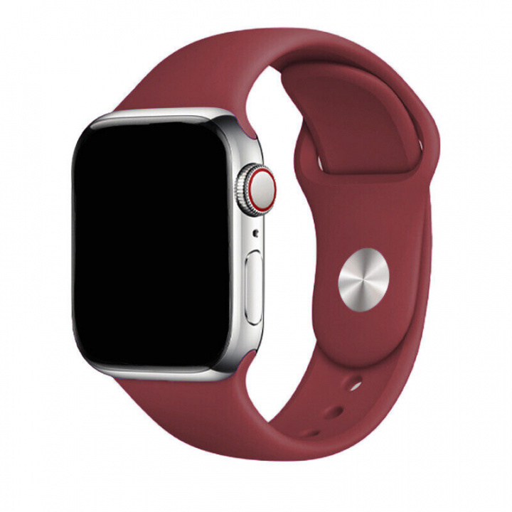 Silikonarmband till Apple Watch 38/40mm, Rödbrun i gruppen SMARTPHONE & SURFPLATTOR / Träning, hem & fritid / Apple Watch & tillbehör / Tillbehör hos TP E-commerce Nordic AB (A20534)