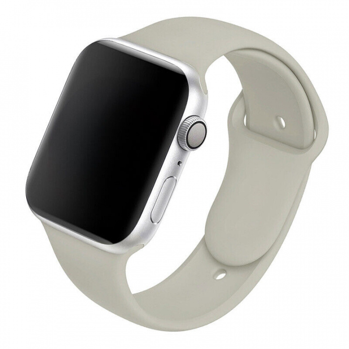 Silikonarmband till Apple Watch 38/40mm, Beige i gruppen SMARTPHONE & SURFPLATTOR / Träning, hem & fritid / Apple Watch & tillbehör / Tillbehör hos TP E-commerce Nordic AB (A20535)