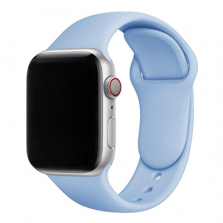 Silikonarmband till Apple Watch 38/40mm, Himmelsblå i gruppen SMARTPHONE & SURFPLATTOR / Träning, hem & fritid / Apple Watch & tillbehör / Tillbehör hos TP E-commerce Nordic AB (A20537)