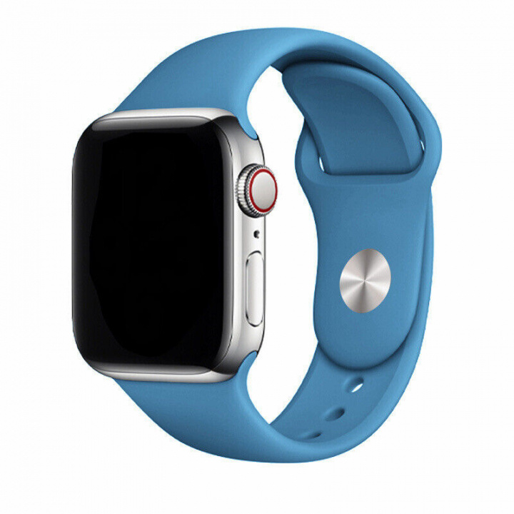 Silikonarmband till Apple Watch 38/40mm, Blå i gruppen SMARTPHONE & SURFPLATTOR / Träning, hem & fritid / Apple Watch & tillbehör / Tillbehör hos TP E-commerce Nordic AB (A20541)