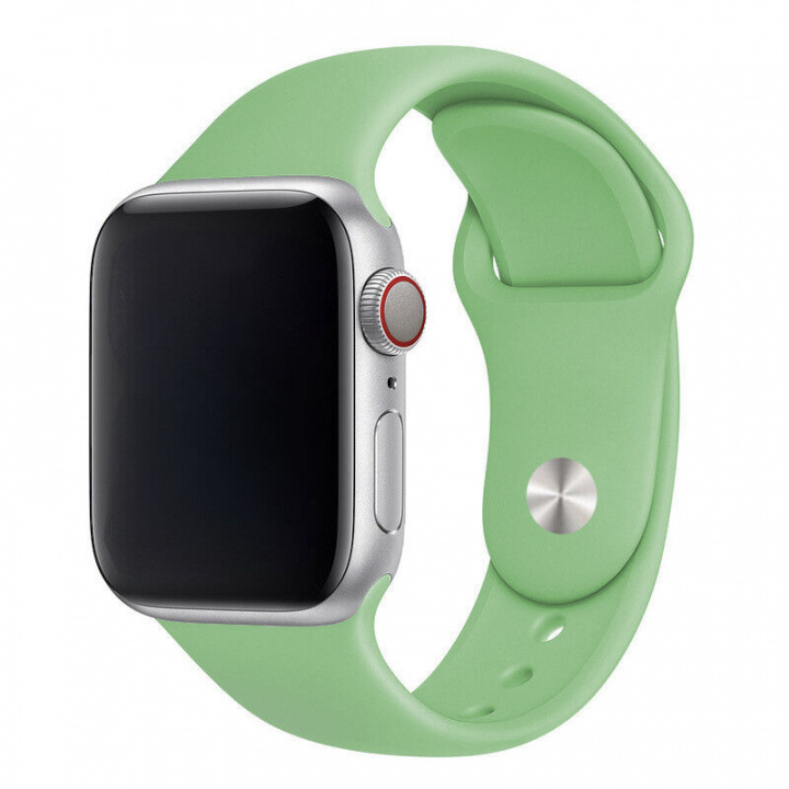 Silikonarmband till Apple Watch 42/44mm, Grön i gruppen SMARTPHONE & SURFPLATTOR / Träning, hem & fritid / Apple Watch & tillbehör / Tillbehör hos TP E-commerce Nordic AB (A20544)