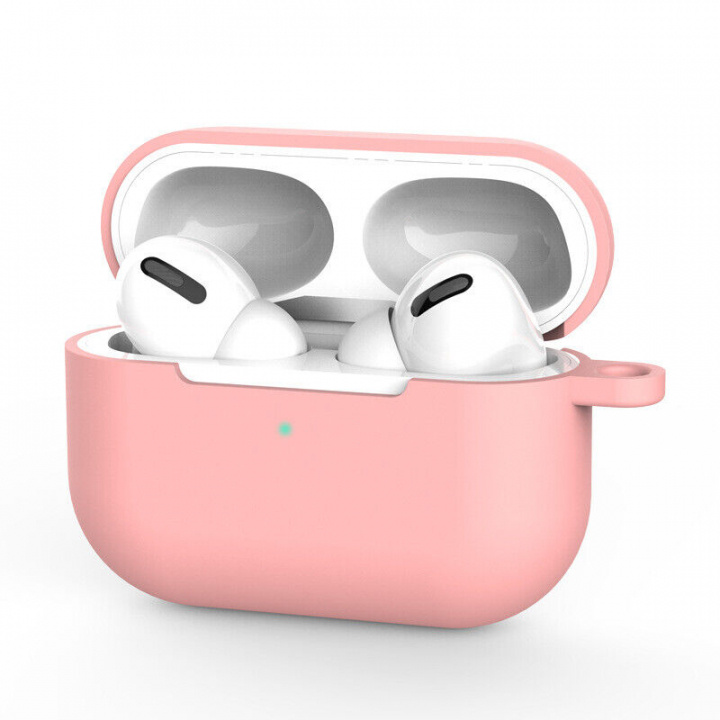 Skyddsfodral i silikon till Apple Airpods Pro, Rosa i gruppen HEMELEKTRONIK / Ljud & Bild / Hörlurar & Tillbehör / Tillbehör hos TP E-commerce Nordic AB (A20663)