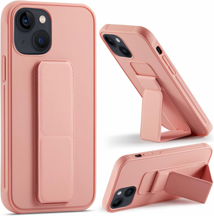 Silikonskal med ställ till iPhone 11 Pro Max, Rosa i gruppen SMARTPHONE & SURFPLATTOR / Mobilskydd / Apple / iPhone 11 Pro Max hos TP E-commerce Nordic AB (A20702)