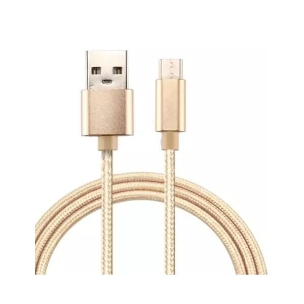 Kort micro-usb till USB-laddare 20 cm Guld i gruppen SMARTPHONE & SURFPLATTOR / Laddare & Kablar / Kablar / Kablar microUSB hos TP E-commerce Nordic AB (A20833)