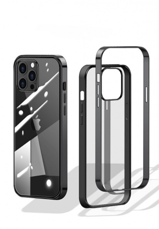 Stilrent skal med färgade kanter till iPhone 12 Mini
