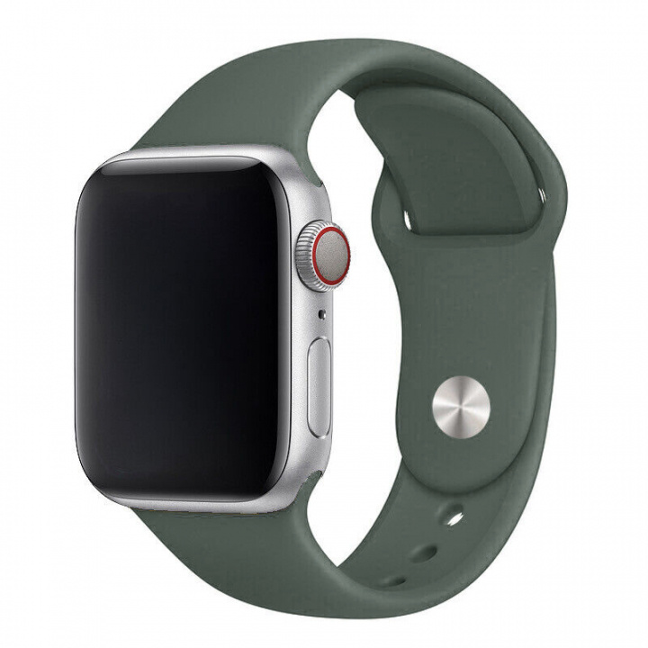 Silikonarmband till Apple Watch 42/44mm, Skogsgrön i gruppen SMARTPHONE & SURFPLATTOR / Träning, hem & fritid / Apple Watch & tillbehör / Tillbehör hos TP E-commerce Nordic AB (A21247)