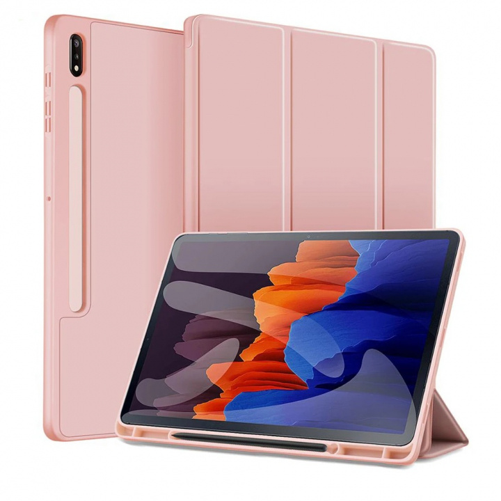 Fodral till Samsung Galaxy Tab S7 Plus, Rosa i gruppen SMARTPHONE & SURFPLATTOR / Surfplattor skydd / Samsung-surfplattor hos TP E-commerce Nordic AB (A22062)