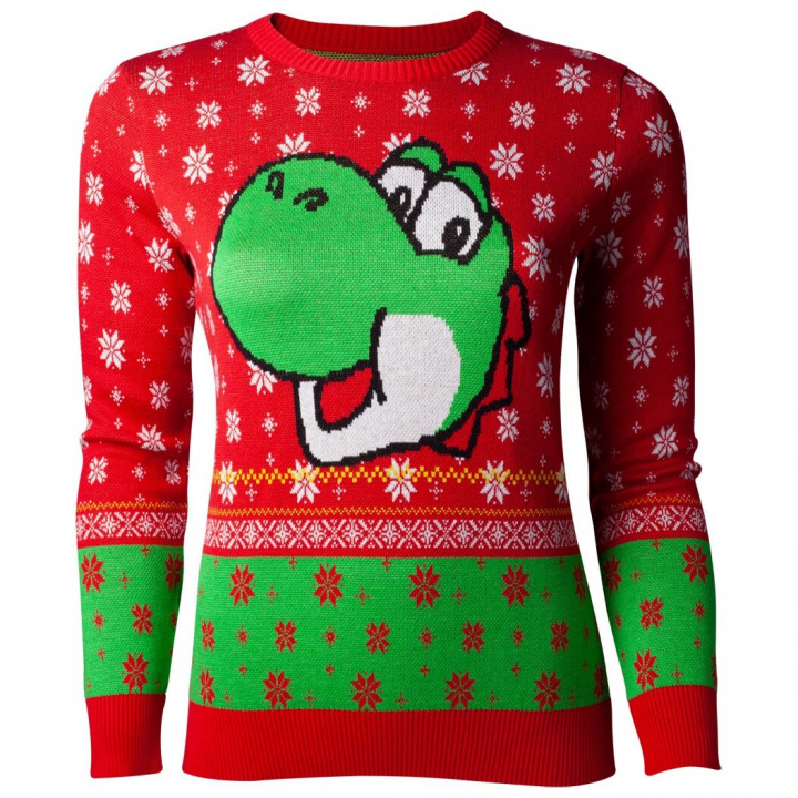 Difuzed Super Mario Yoshi Jultröja, XS i gruppen SPORT, FRITID & HOBBY / Accessoarer / T-shirts & Tröjor hos TP E-commerce Nordic AB (A22119)