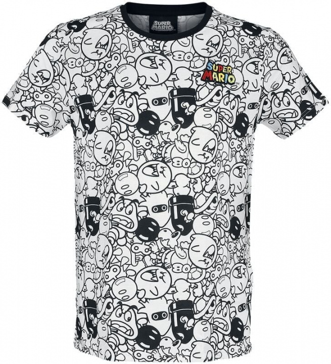 Difuzed Super Mario AOP Villain Men\'s T-shirt, L i gruppen SPORT, FRITID & HOBBY / Accessoarer / T-shirts & Tröjor hos TP E-commerce Nordic AB (A22124)