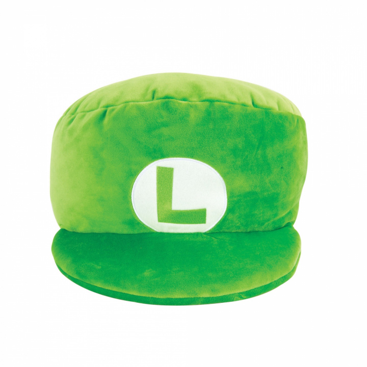 Super Mario Mocchi Mocchi Luigi Mega Hat (Large) i gruppen LEKSAKER, BARN- & BABYPRODUKTER / Babyleksaker / Gosedjur hos TP E-commerce Nordic AB (A22309)