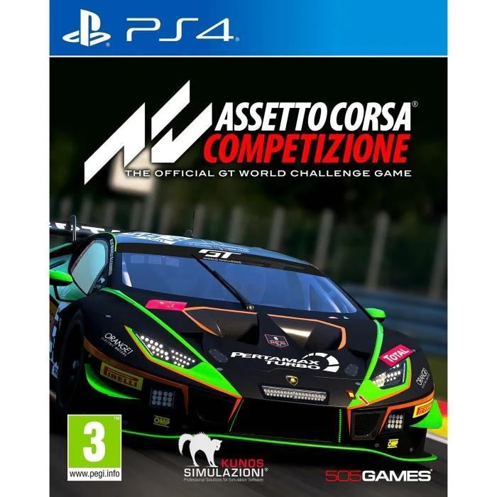 Assetto Corsa Competizione (PS4) i gruppen HEMELEKTRONIK / Spelkonsoler & Tillbehör / Sony PlayStation 4 hos TP E-commerce Nordic AB (A22382)