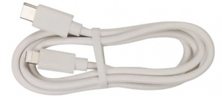 Kabel USB-C - Lightning, 2.4A, 1m, Vit