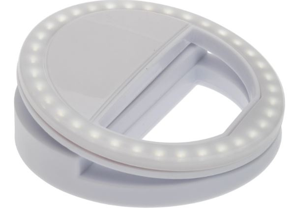 Selfie-lampa, vit i gruppen HEMELEKTRONIK / Foto & Video / Fotoutrustning / Ring light & Fotobelysning hos TP E-commerce Nordic AB (A22424)