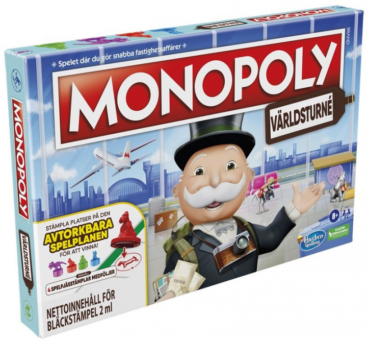 Monopol Världsturné (SV) i gruppen LEKSAKER, BARN- & BABYPRODUKTER / Spel / Sällskapsspel hos TP E-commerce Nordic AB (A22439)