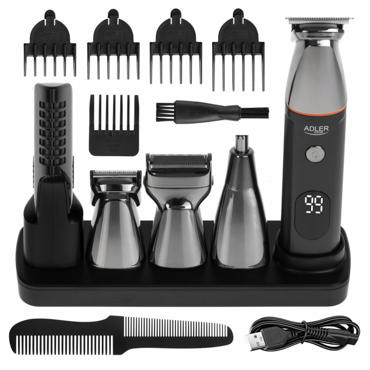 Adler AD 2946 5-i-1 Grooming Kit i gruppen SKÖNHET & HÄLSA / Hår & Styling / Rakning & Trimning / Rakapparater hos TP E-commerce Nordic AB (A22453)