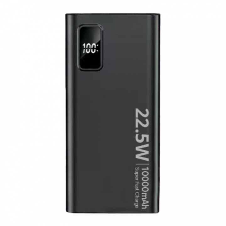 SiGN Super Powerbank 10000mAh, 22,5W, Svart i gruppen SMARTPHONE & SURFPLATTOR / Laddare & Kablar / Powerbanks hos TP E-commerce Nordic AB (A22462)