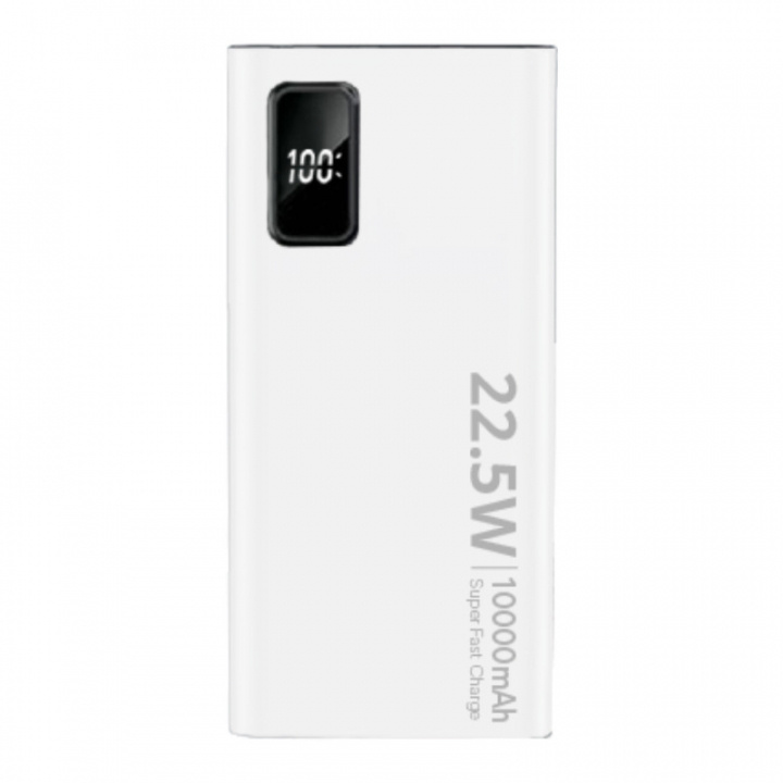 SiGN Super Powerbank 10000mAh, 22.5W - Vit i gruppen SMARTPHONE & SURFPLATTOR / Laddare & Kablar / Powerbanks hos TP E-commerce Nordic AB (A22463)