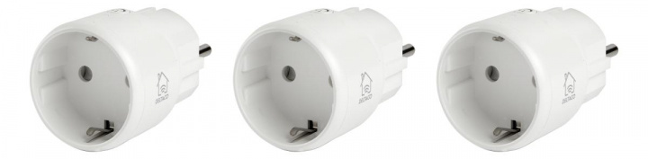 DELTACO SMART HOME strömbrytare, LED-indikator, WiFi 2,4GHz, 1xCEE 7/3, 10A, timer, 3-pack, Vit i gruppen HEM, HUSHÅLL & TRÄDGÅRD / Smarta hem / Smart plugs hos TP E-commerce Nordic AB (A22552)