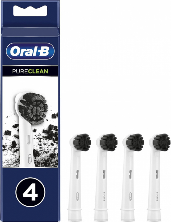 Oral-B Pure Clean 4-Pack i gruppen SKÖNHET & HÄLSA / Munvård / Borsthuvuden & Tillbehör hos TP E-commerce Nordic AB (A22892)