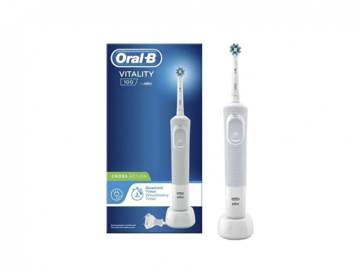 Oral-B Vitality Starter Pack White i gruppen SKÖNHET & HÄLSA / Munvård / Eltandborstar hos TP E-commerce Nordic AB (A22893)