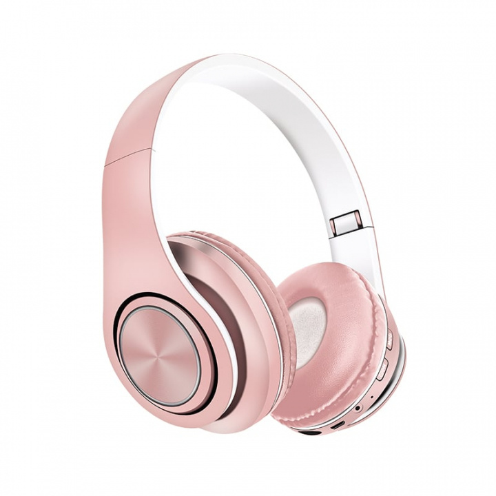 United HP2438 Bluetooth Hörlurar, Rosa i gruppen HEMELEKTRONIK / Ljud & Bild / Hörlurar & Tillbehör / Hörlurar hos TP E-commerce Nordic AB (A22901)