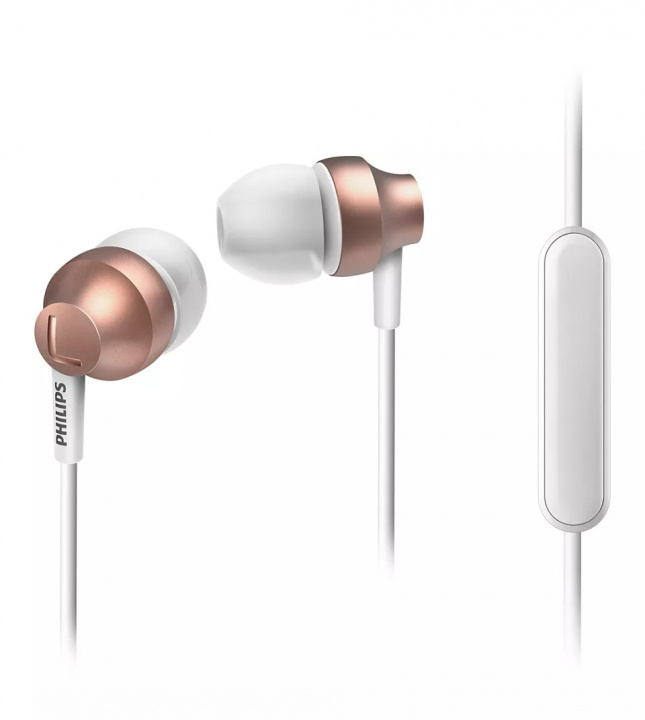 Philips Chromz In-ear hörlurar m/mikrofon, Rosegold i gruppen HEMELEKTRONIK / Ljud & Bild / Hörlurar & Tillbehör / Hörlurar hos TP E-commerce Nordic AB (A22912)