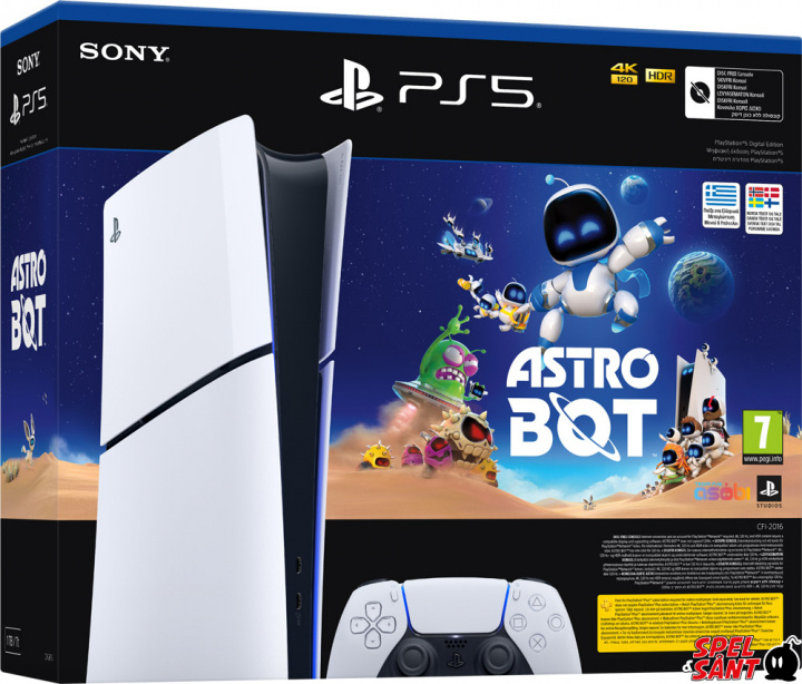 Sony PlayStation 5 Slim Digital Edition + Astro Bot (PS5) i gruppen HEMELEKTRONIK / Spelkonsoler & Tillbehör / Sony PlayStation 5 / Konsoler hos TP E-commerce Nordic AB (A22937)