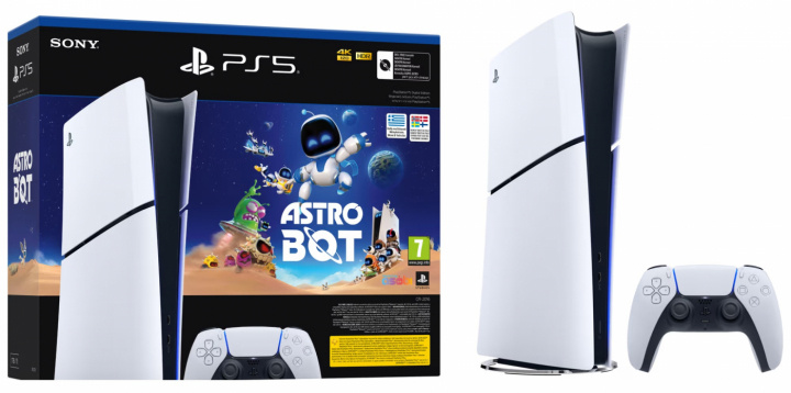 Sony PlayStation 5 Slim Digital Edition + Astro Bot (PS5) i gruppen HEMELEKTRONIK / Spelkonsoler & Tillbehör / Sony PlayStation 5 / Konsoler hos TP E-commerce Nordic AB (A22937)