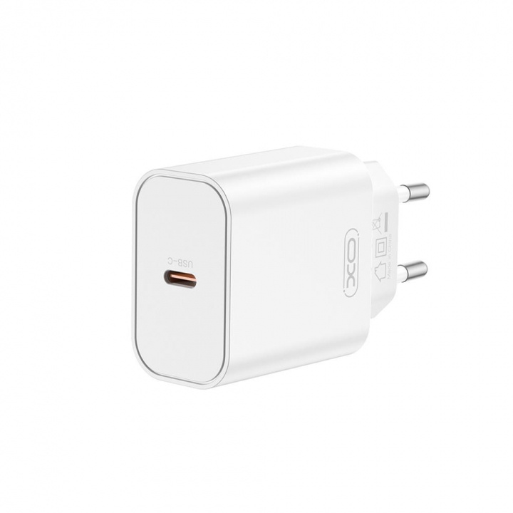 XO Väggladdare CE32 PD 20W 1x USB-C, Vit i gruppen SMARTPHONE & SURFPLATTOR / Laddare & Kablar / Väggladdare / Väggladdare Typ C hos TP E-commerce Nordic AB (A22961)