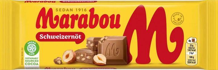 Marabou Schweizernöt 100g i gruppen SPORT, FRITID & HOBBY / Roliga prylar / Godis hos TP E-commerce Nordic AB (A22990)