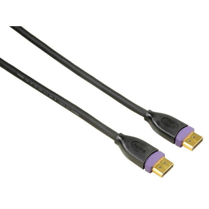 Hama DisplayPort kabel (1,8 m) i gruppen DATORER & KRINGUTRUSTNING / Datorkablar / DisplayPort / Kablar hos TP E-commerce Nordic AB (A23110)